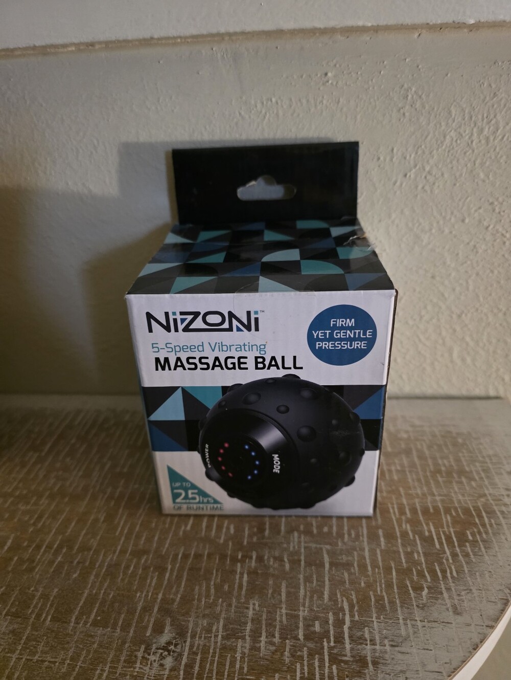 Nizoni 5-Speed Vibrating Massage Ball - Black